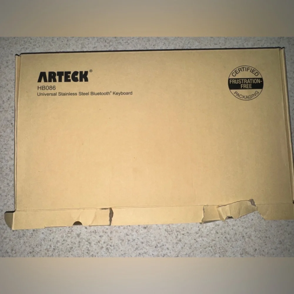Arteck Bluetooth Keyboard (HB086) – Slim, Rechargeable + Wireless